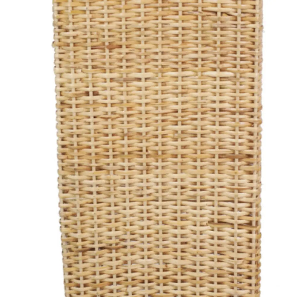 Square Wicker Urn and Pedestal