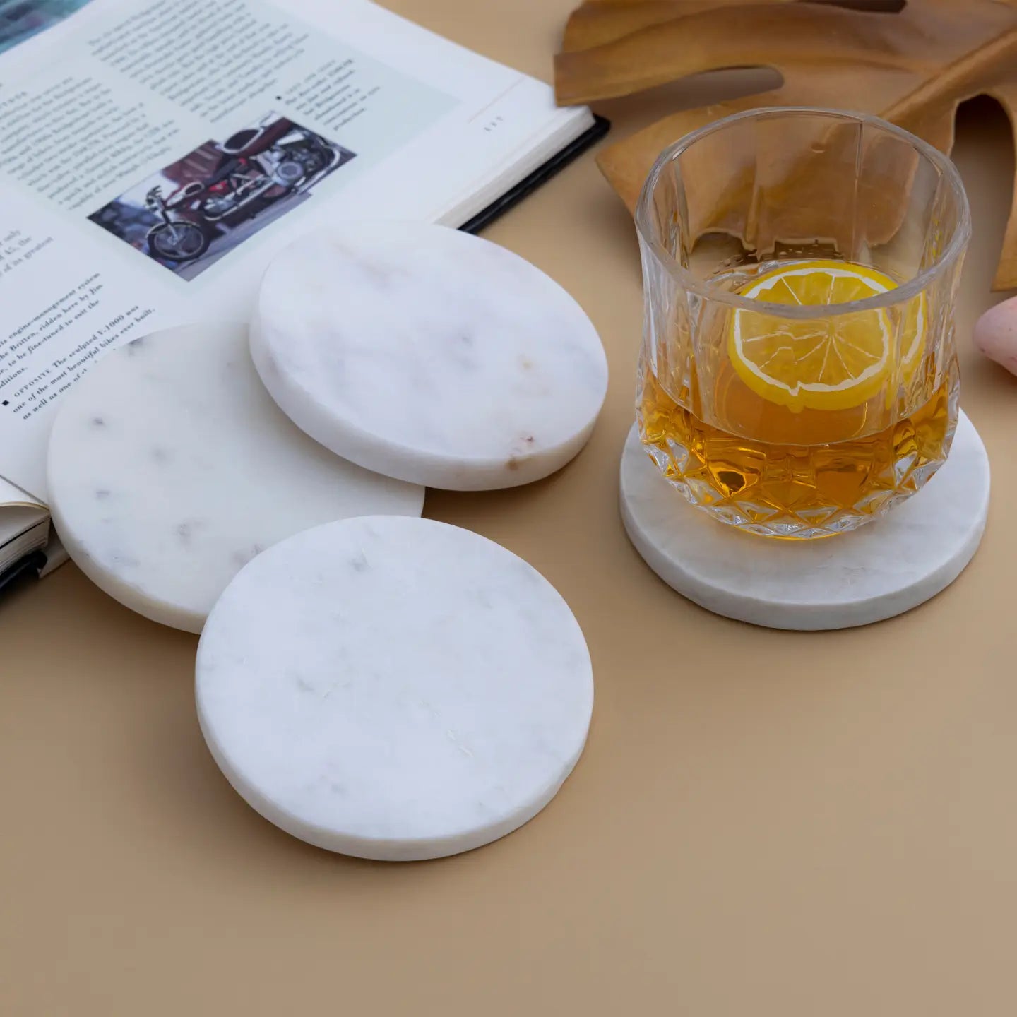 Set of 4 Marble Coasters