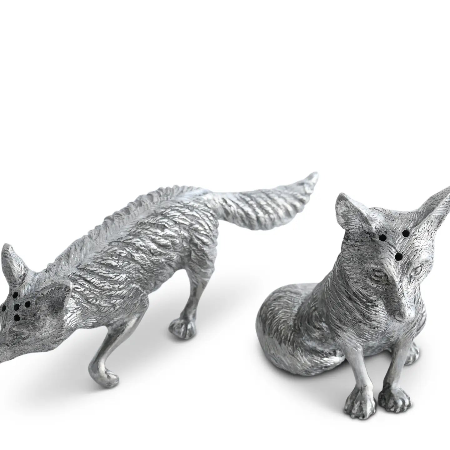 Pewter Foxes Salt & Pepper Set