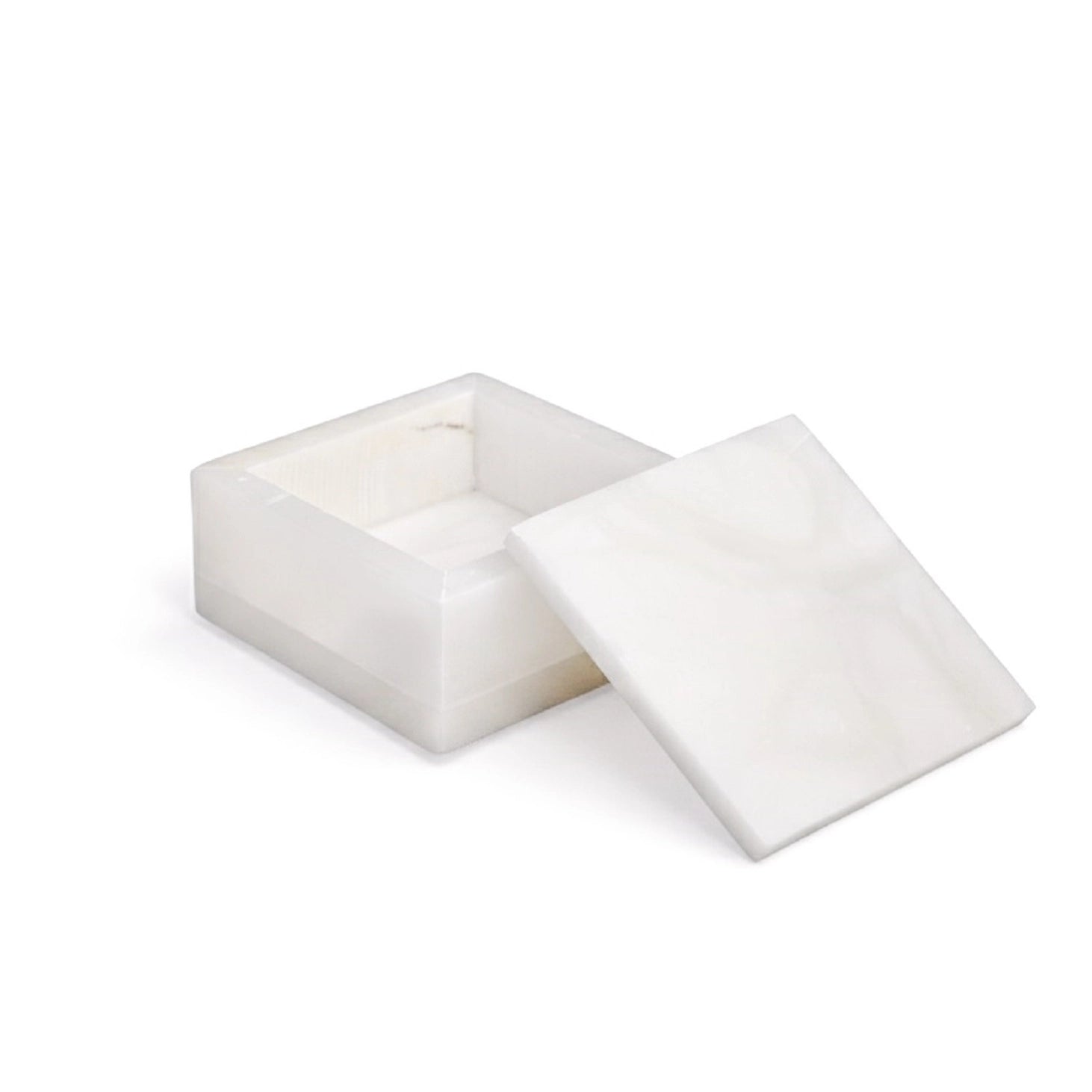 Small Alabaster Square Box