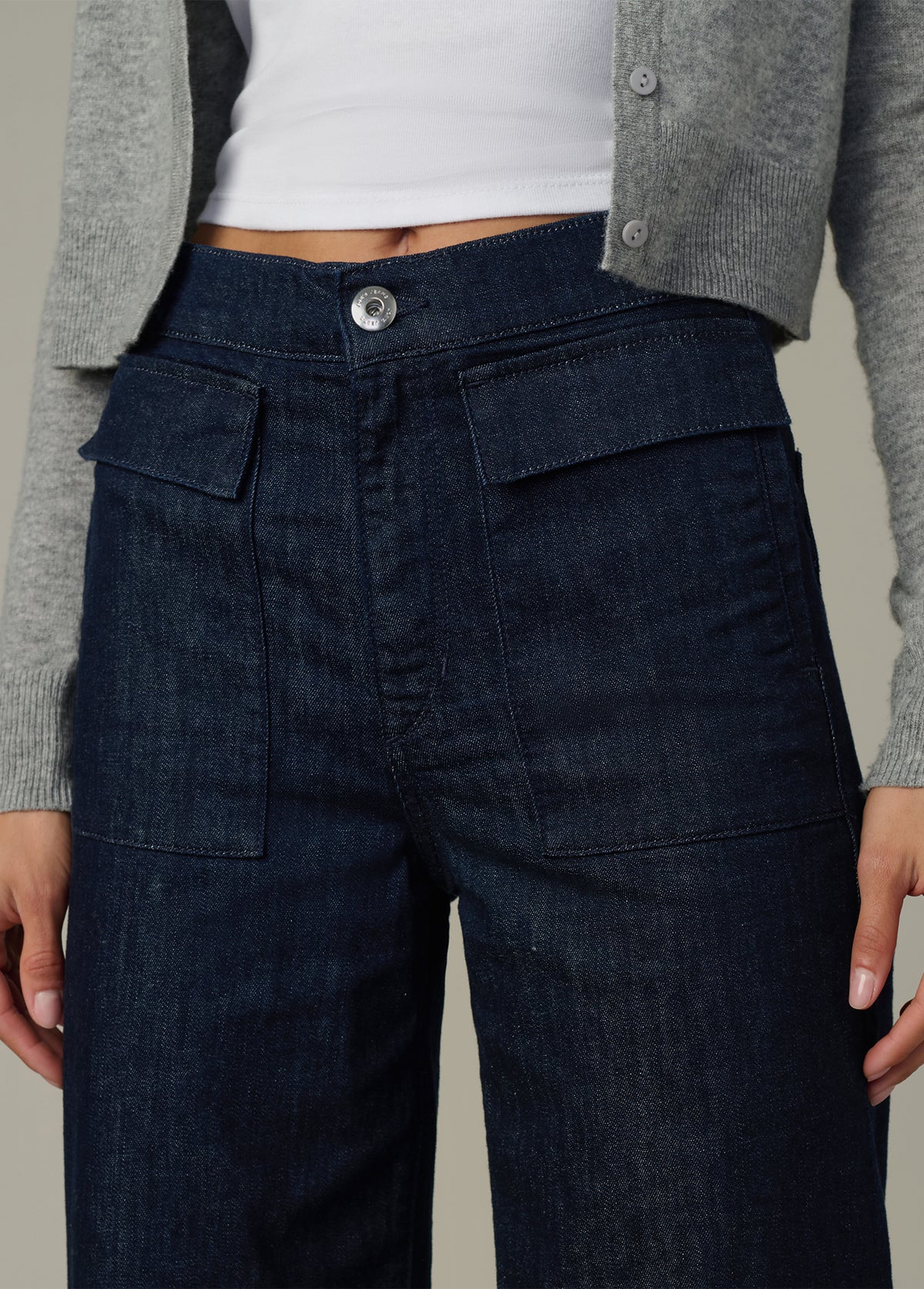 The Irina Wide Leg in Rinse