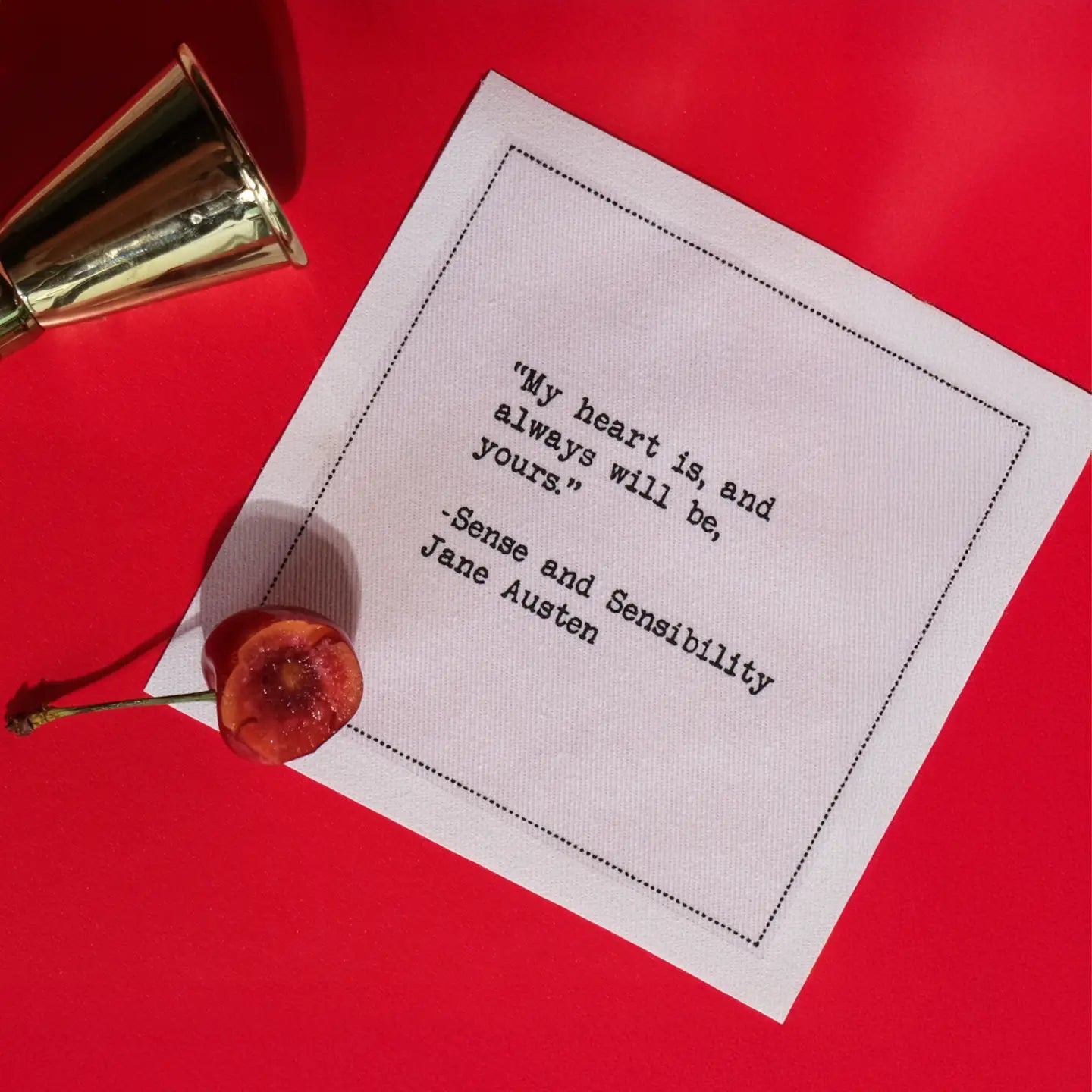 Love Quotes Cotton Cocktail Napkins