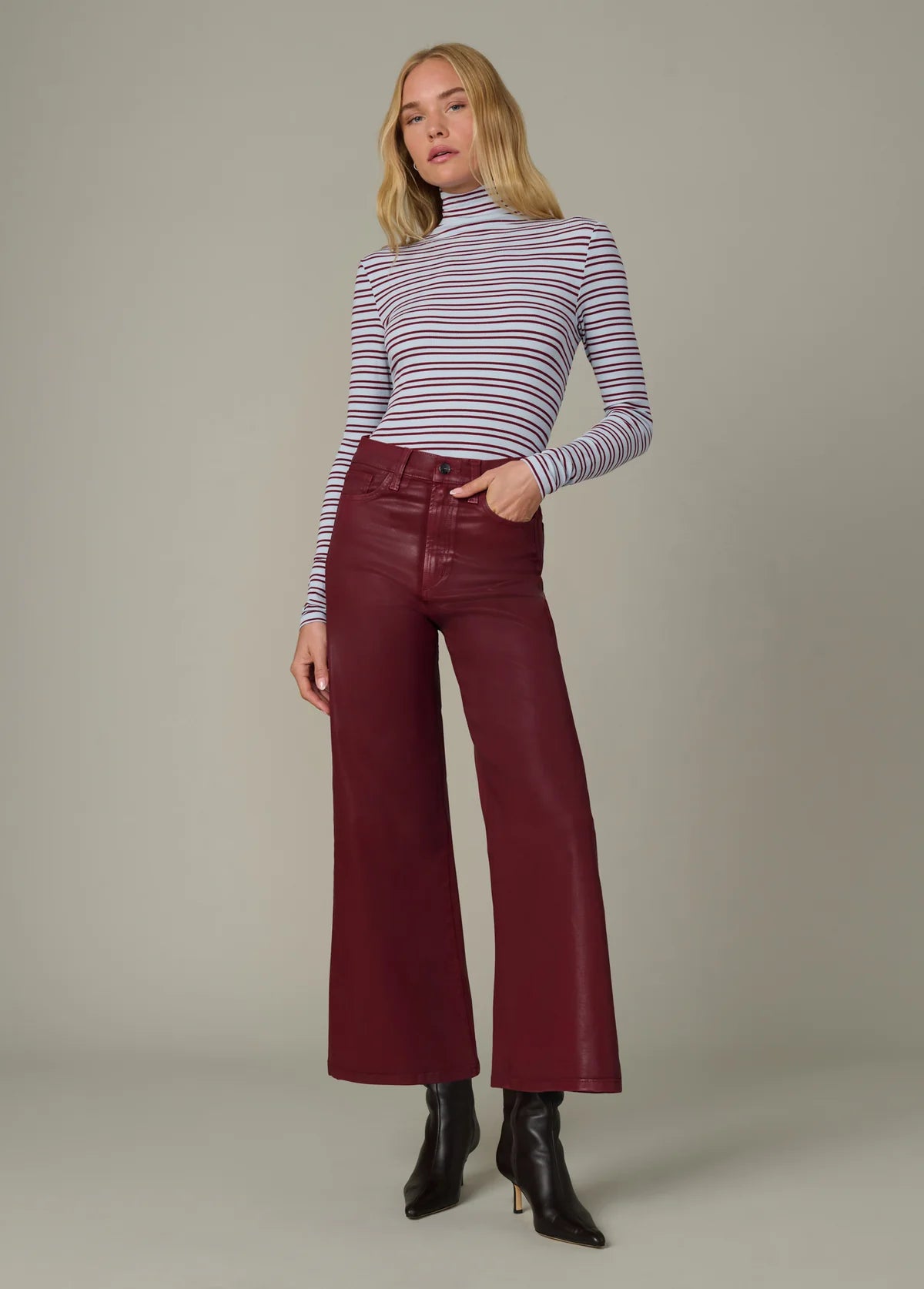 The Callie Cropped Bootcut Syrah