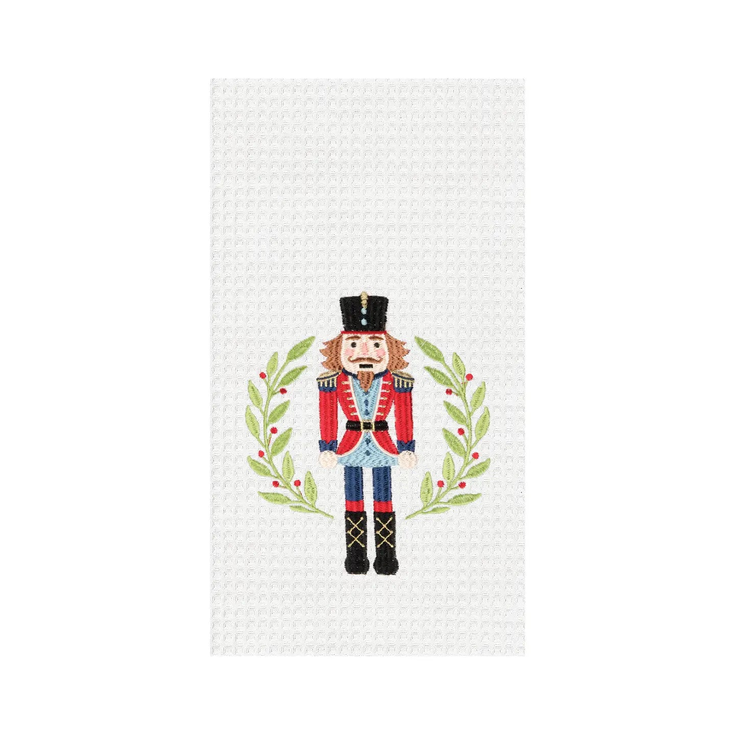 Christmas Nutcracker Wreath Kitchen Towel