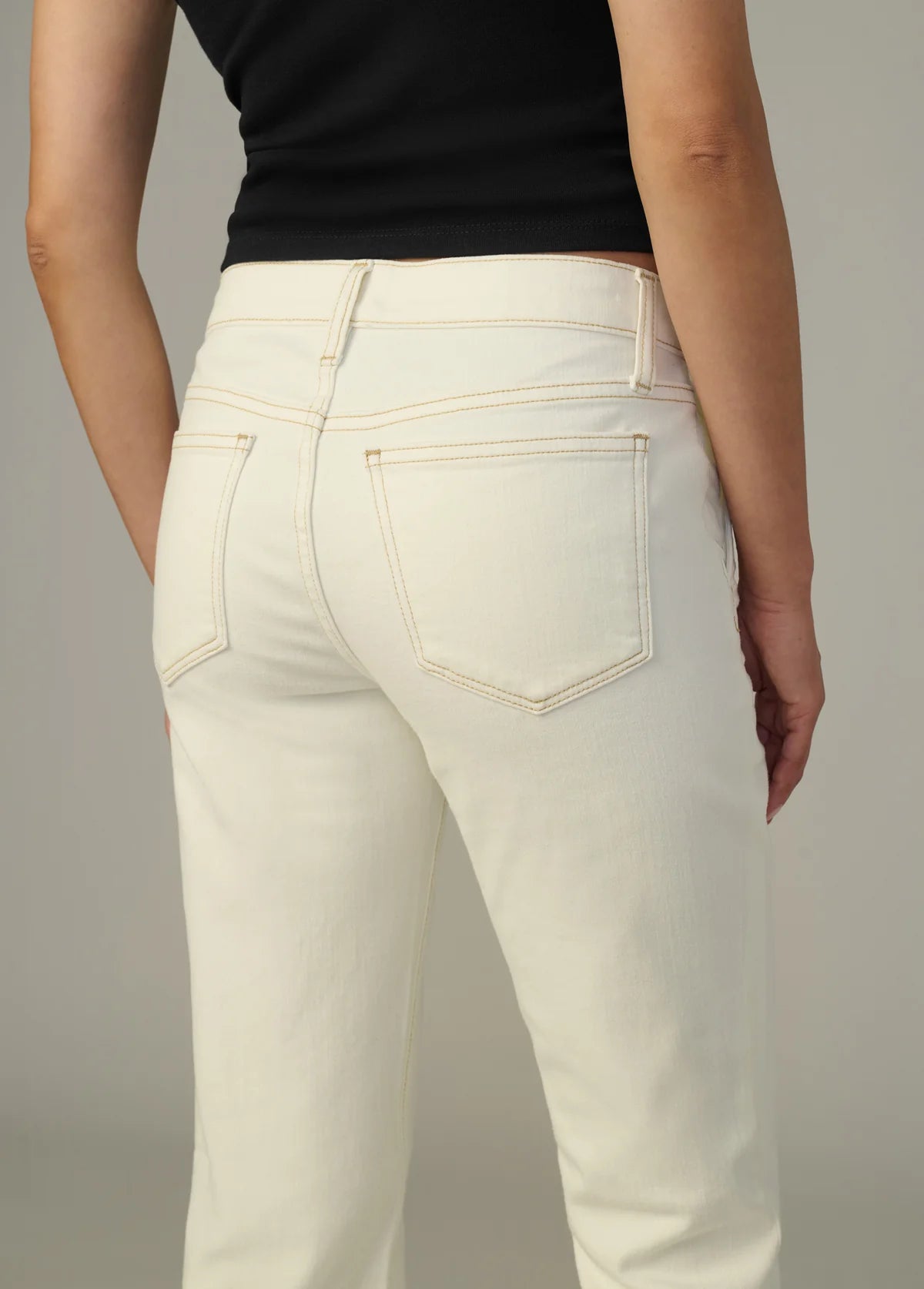 The Provocateur Petite Bootcut in Milk