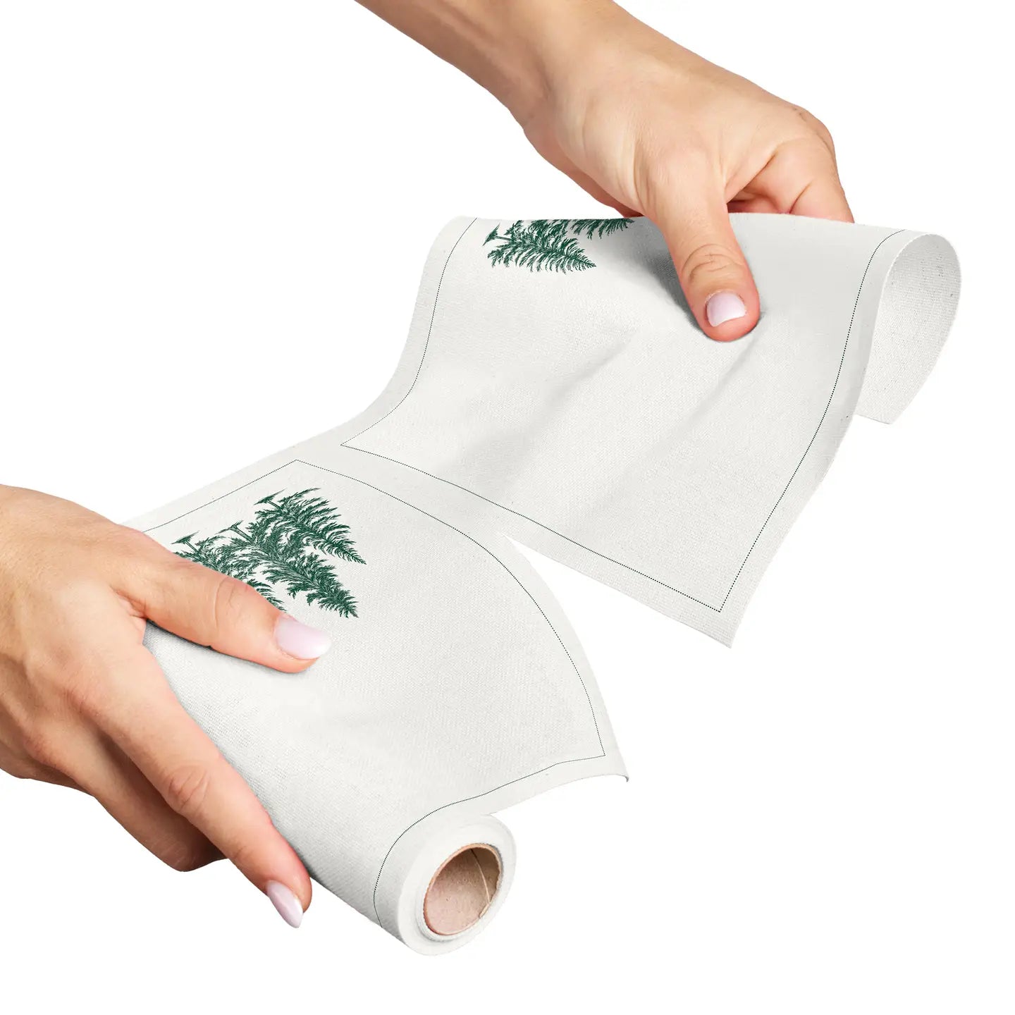 Forest Christmas Cotton Cocktail Napkins