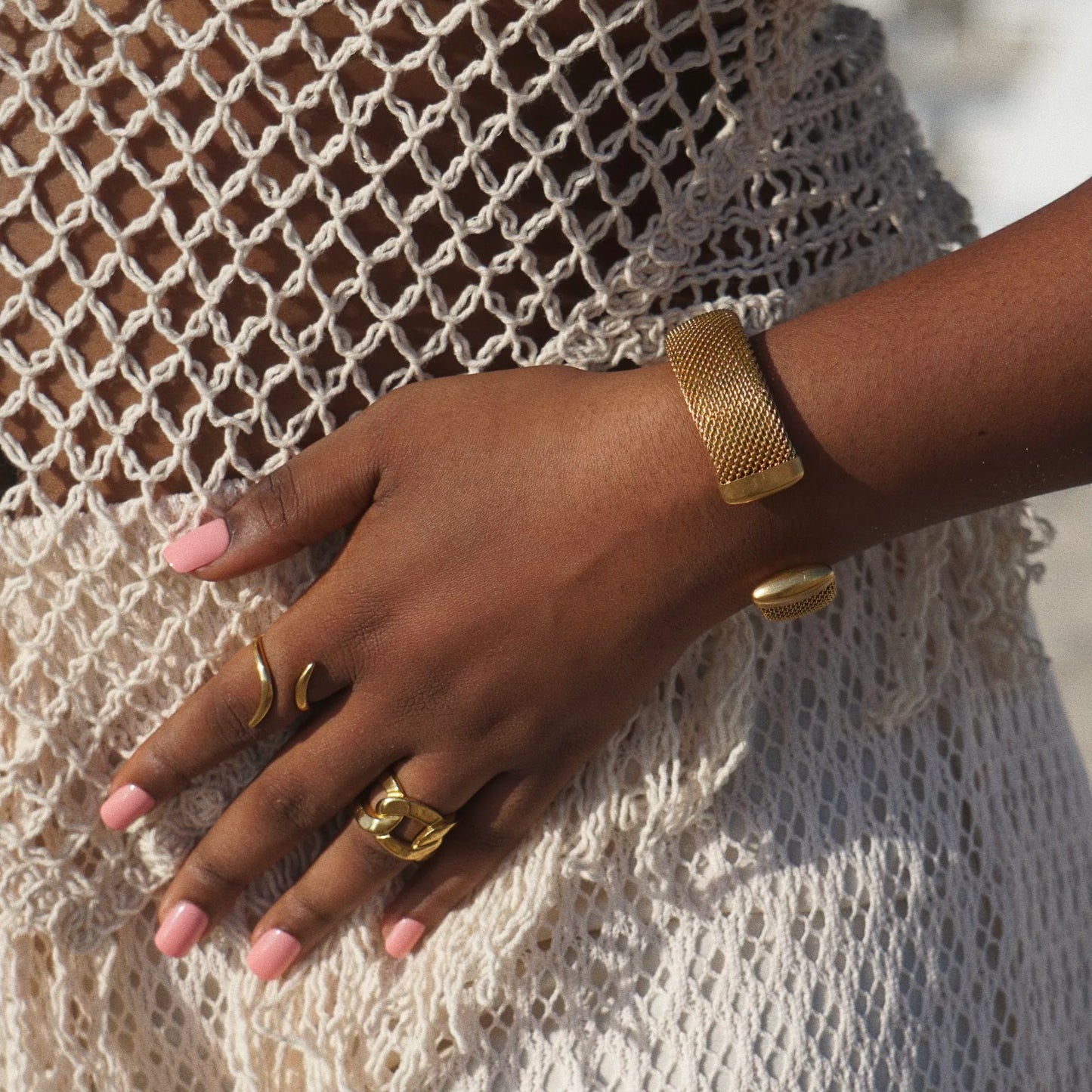 Marley Mesh Cuff Bracelet