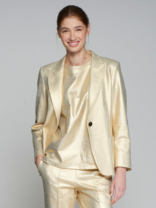 Hillary Metalizado Stretch Blazer