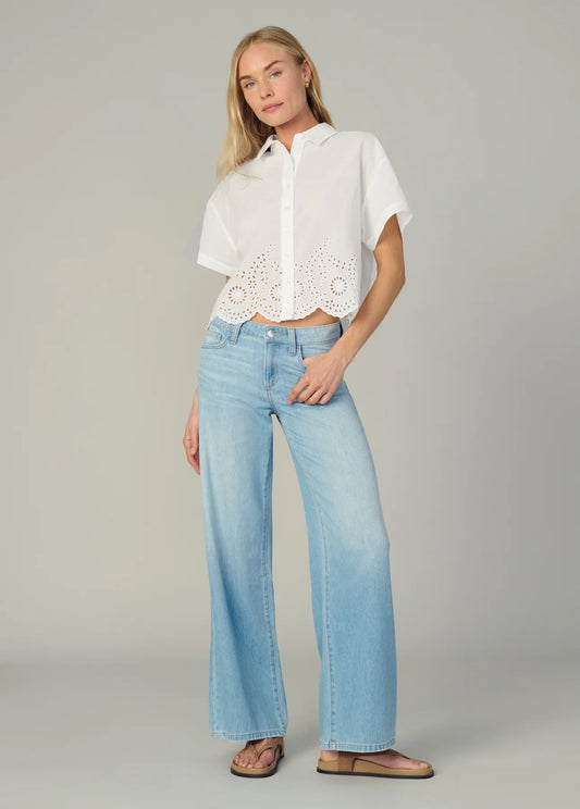 The Eyelet Short Sleeve Shirt