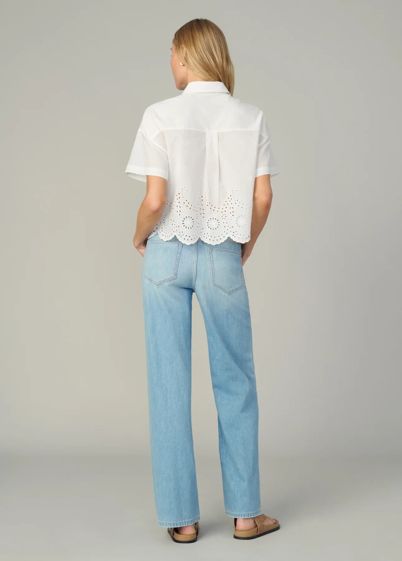 The Eyelet Short Sleeve Shirt