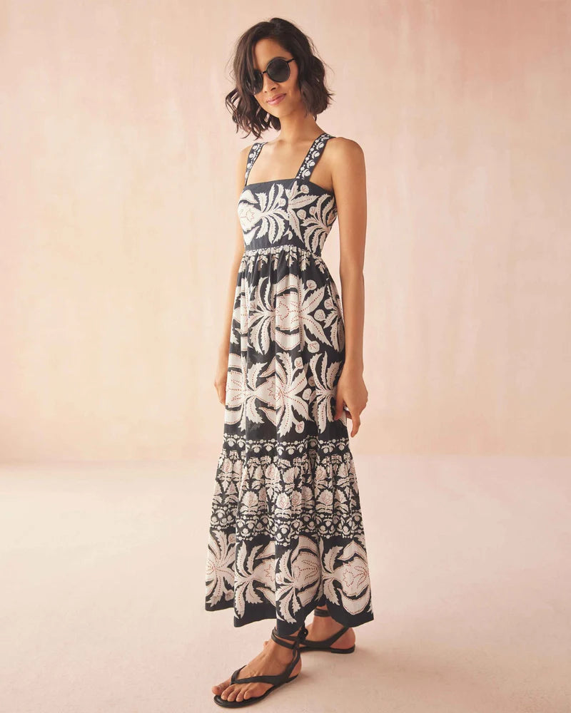Leena Maxi Dress in Nikita Oyster