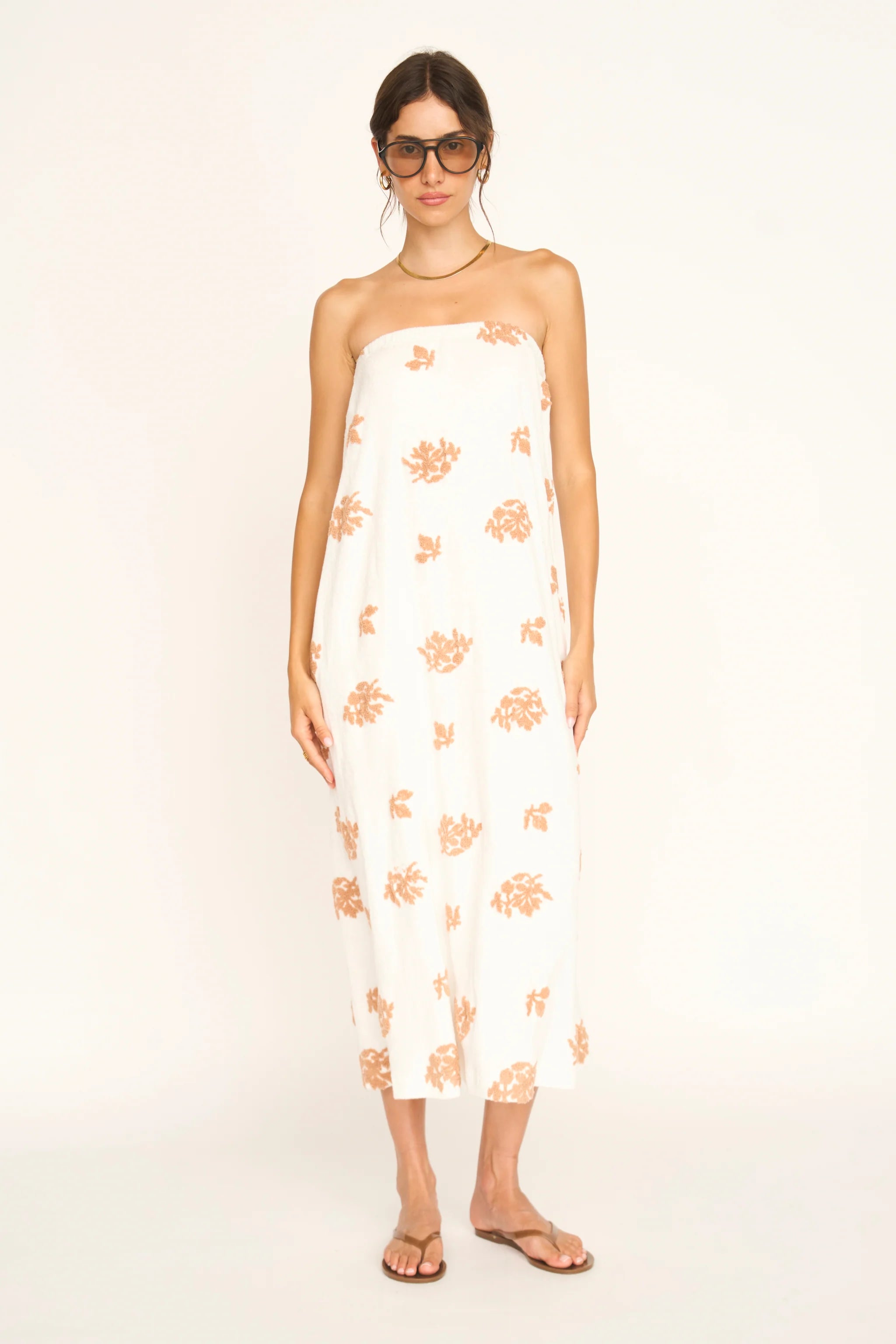 Brisbane Terry Dress in Mesa Fig