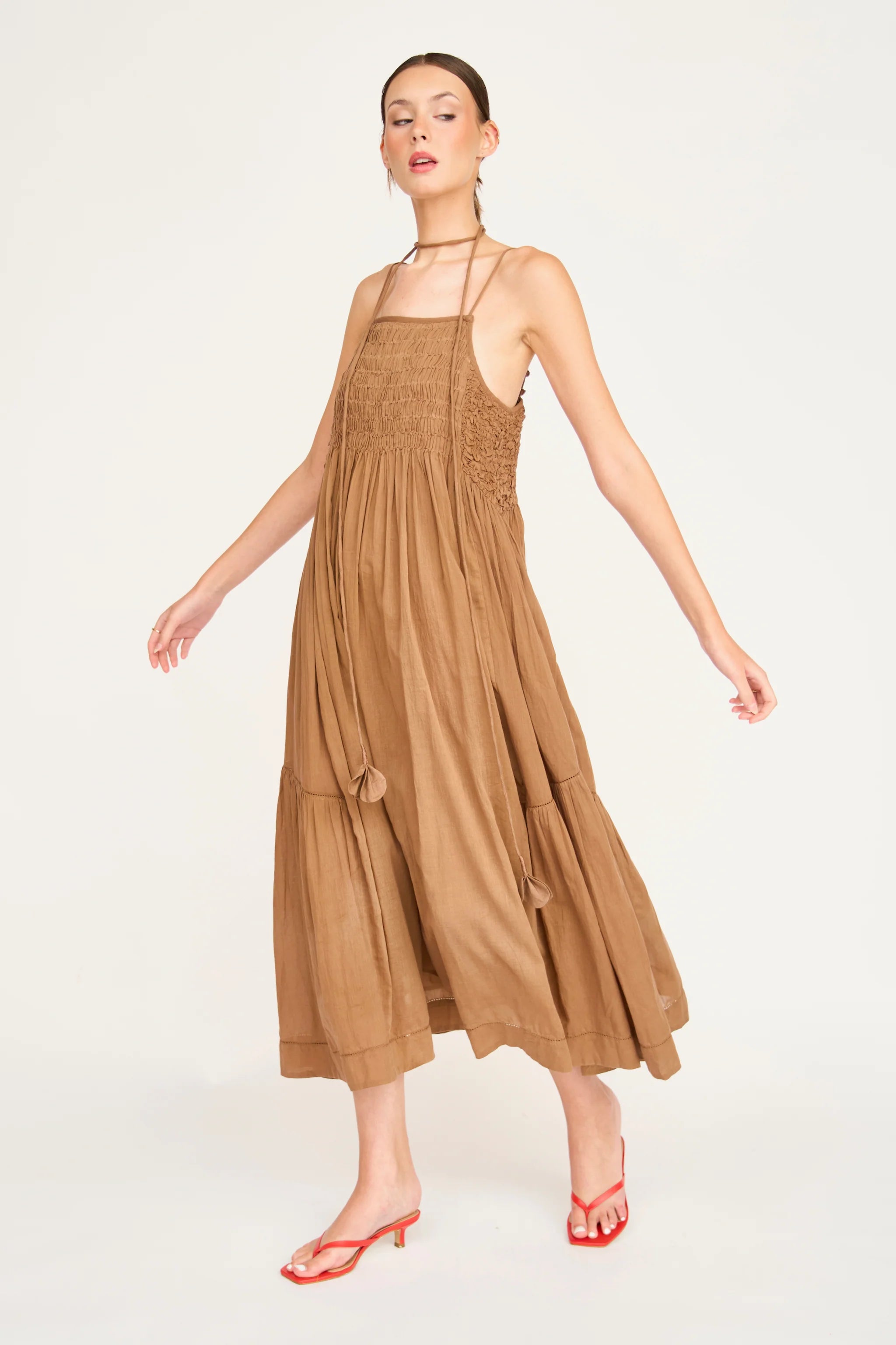 Janeiro Dress in Brownie