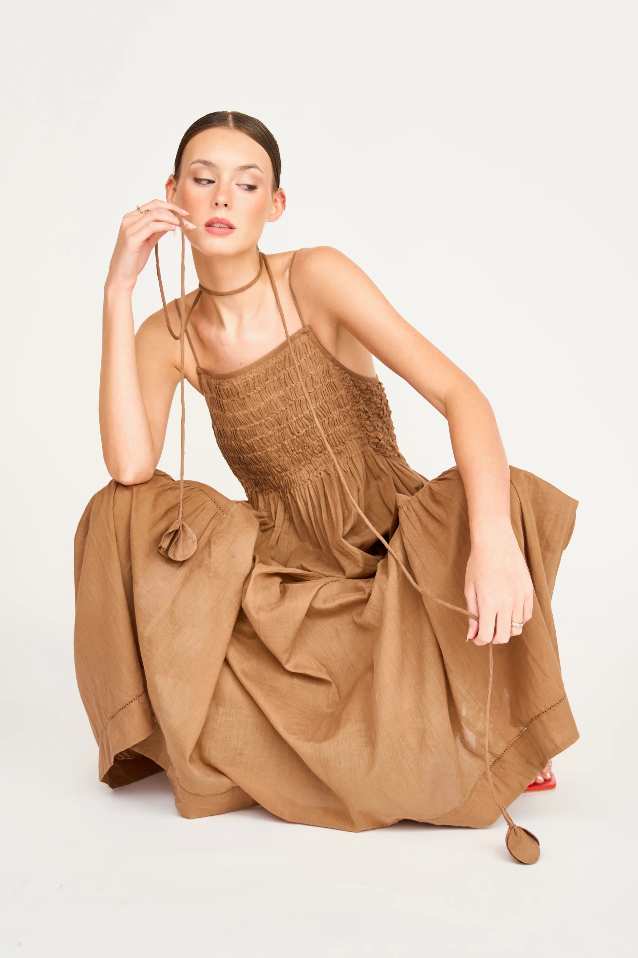 Janeiro Dress in Brownie