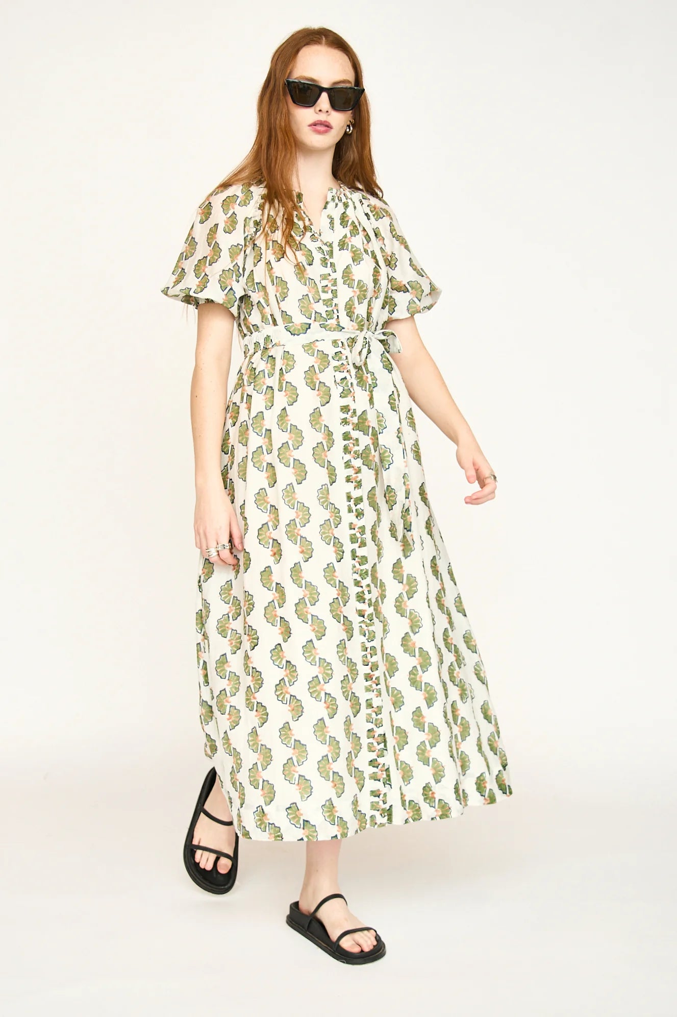 Somerset Dress In Dill Orchard
