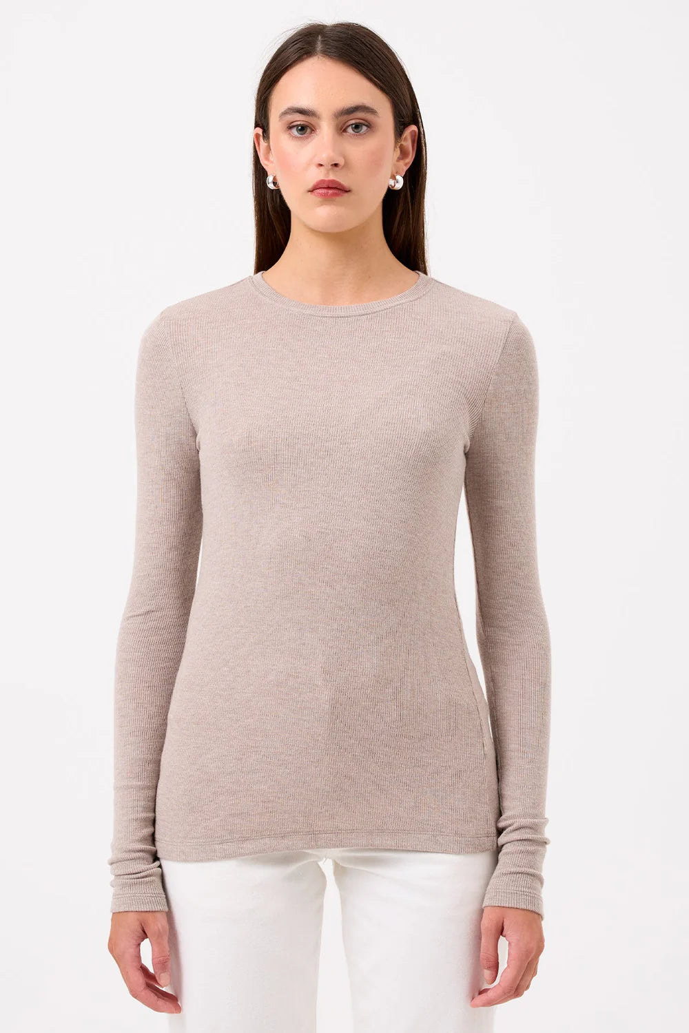 Ribbed Long Sleeve Tee