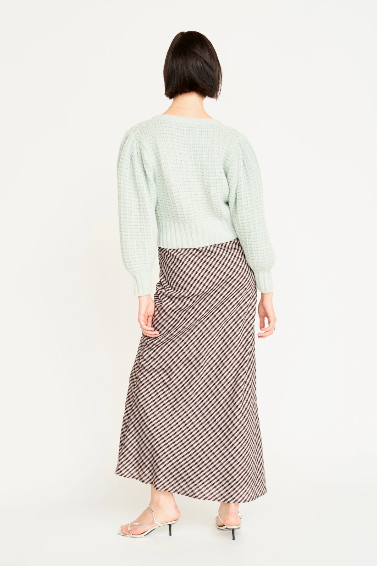 Santander Silk Skirt in Shadowline