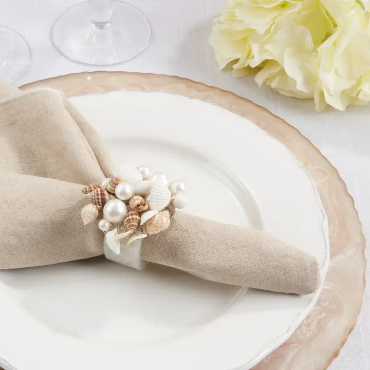 Seashore Splendor Beaded Resin Napkin Ring