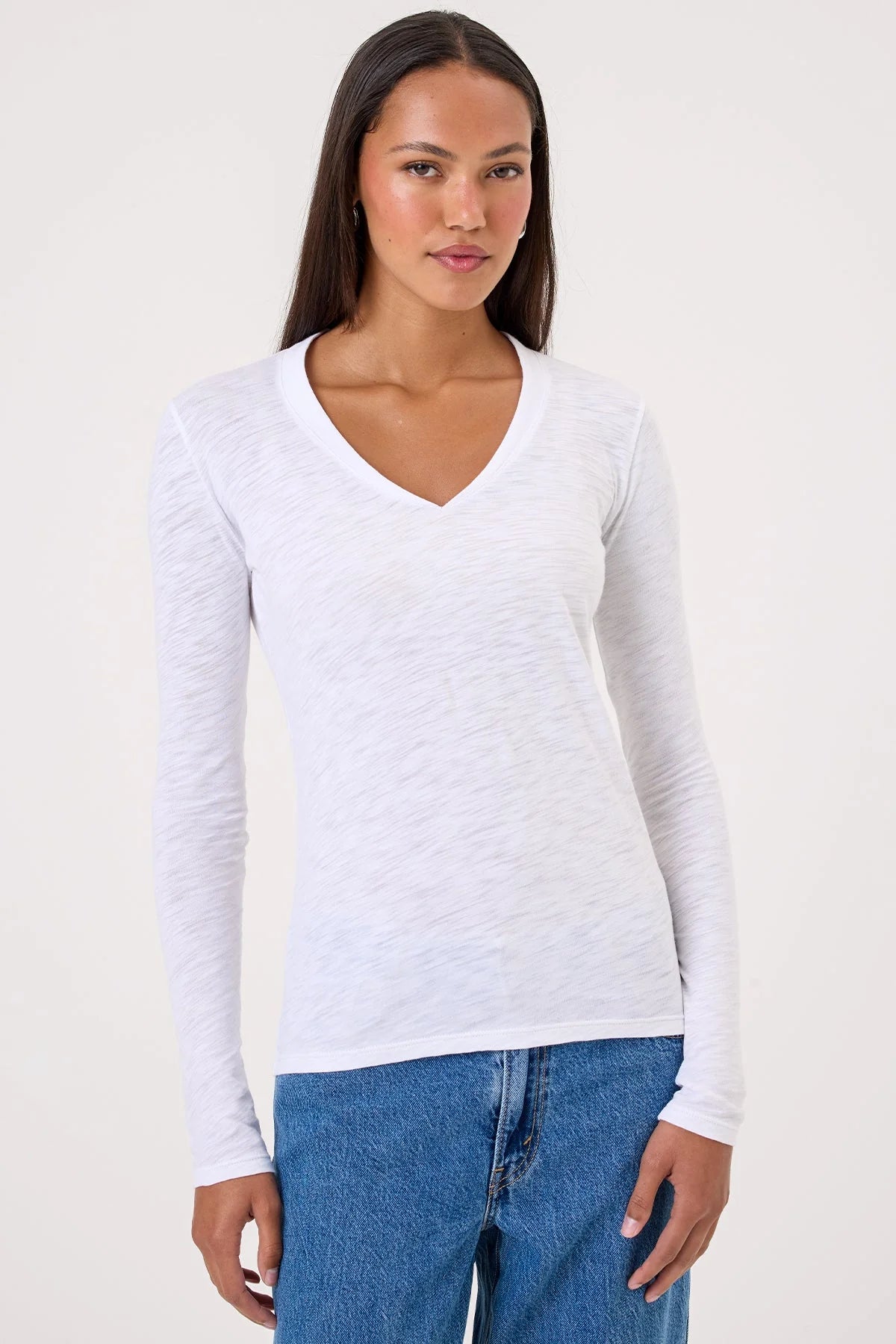 Serenity Long Sleeve V Neck Tee