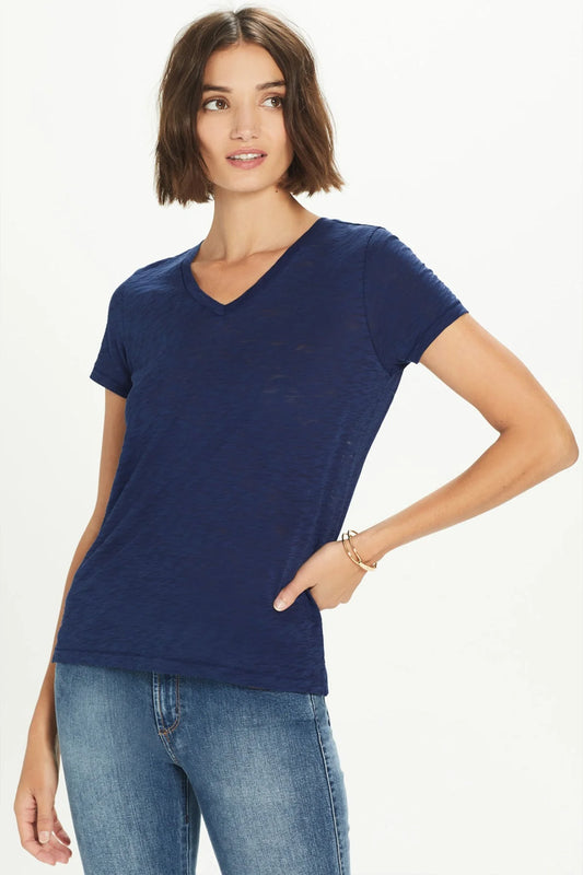 Signature Slub V Neck Boy Tee