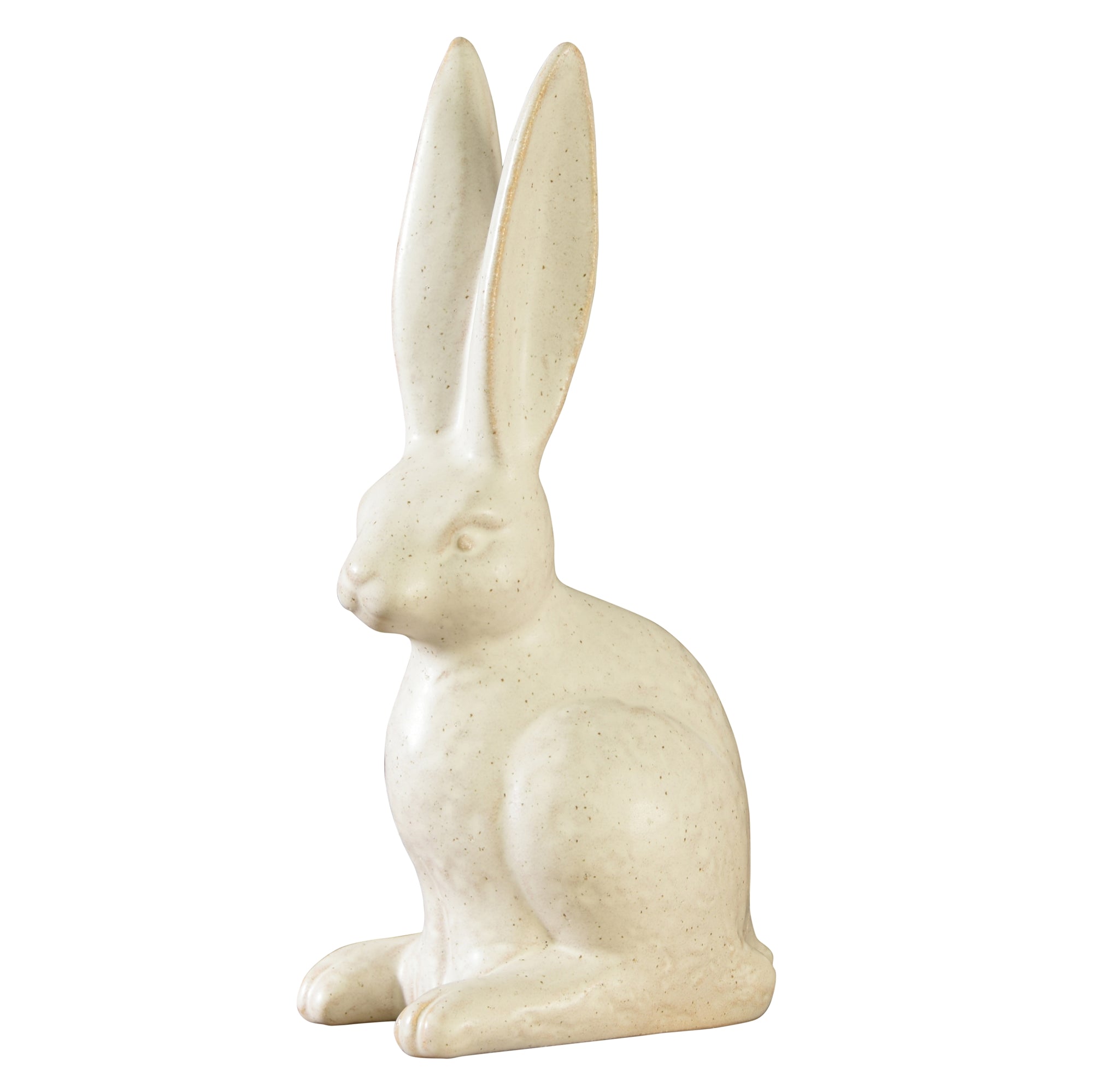 White Ceramic Sitting Bunny