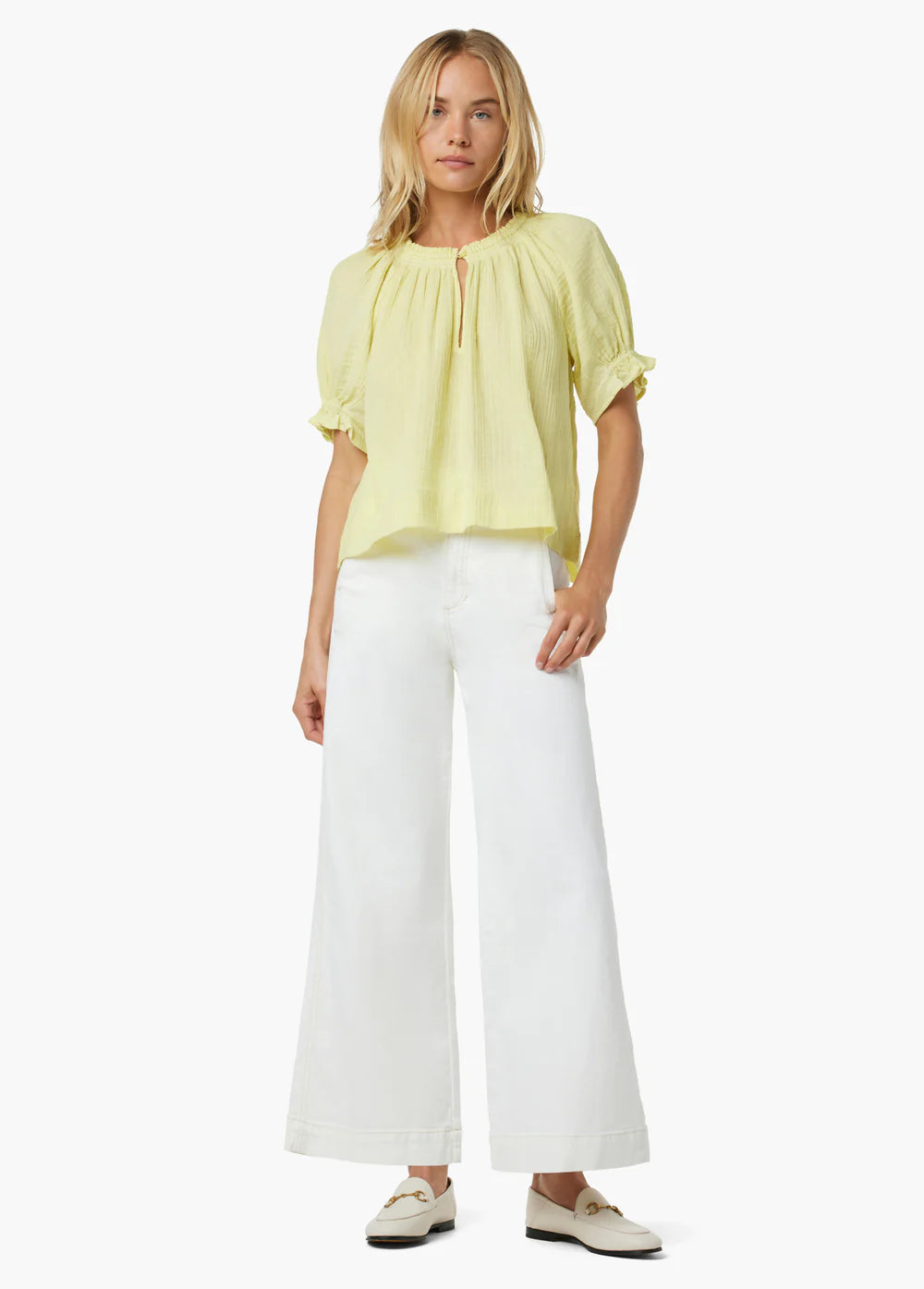 The Avery Wide Leg Ankle Jean