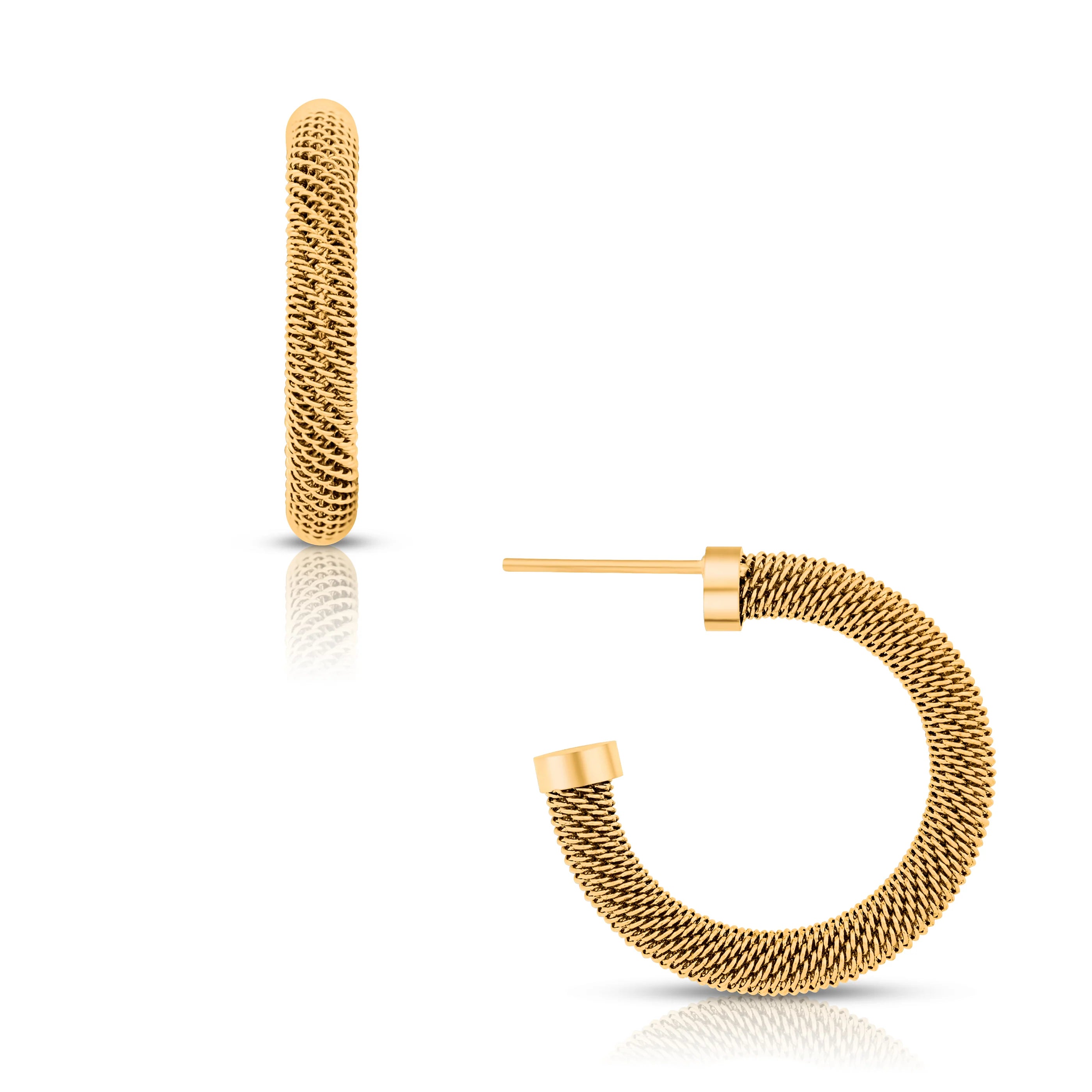 Wynn Mesh Hoop Earrings