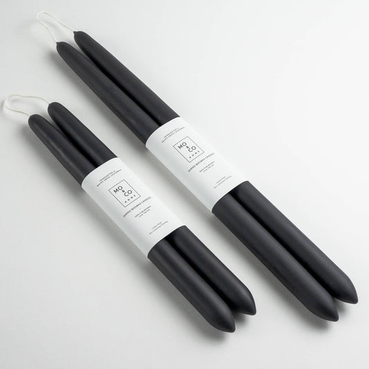 Charcoal Beeswax Dipped Candles