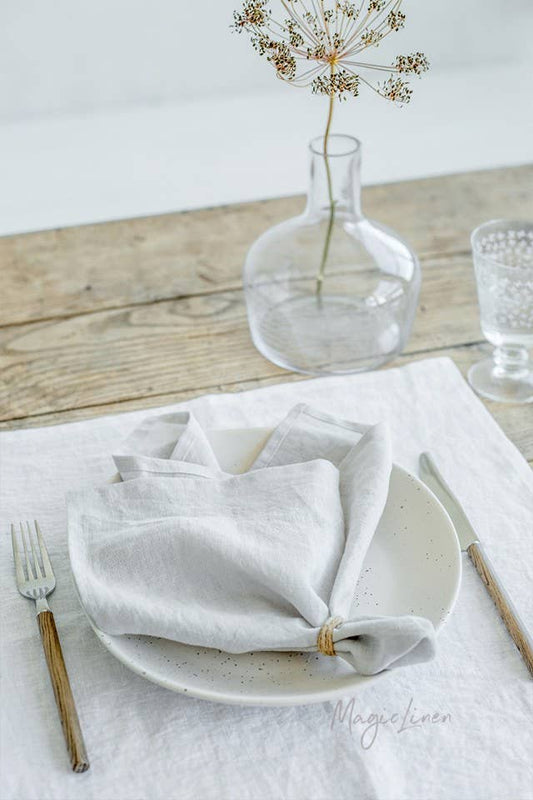 Square Linen Napkins, Set of 2