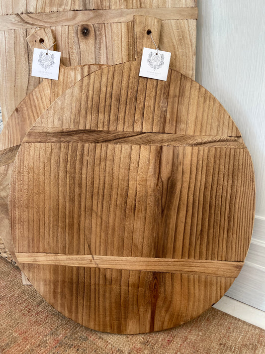 Wooden Circle Bread Board