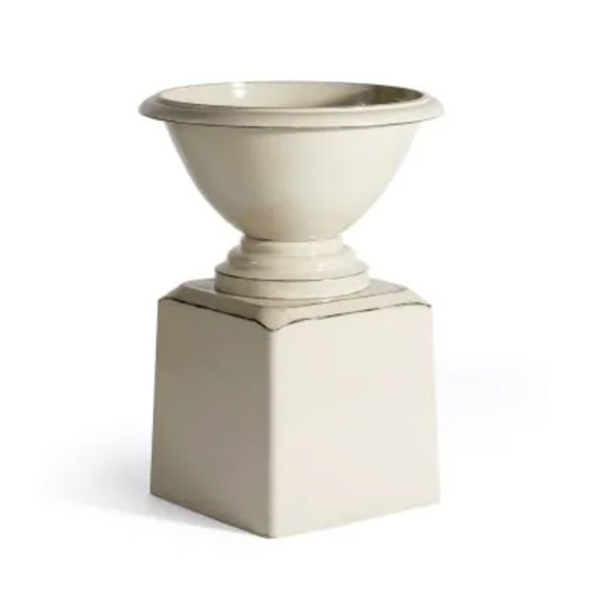 Glazelite Bowl on Stand White