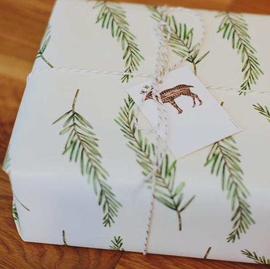 Fir Branch Gift Wrap Roll