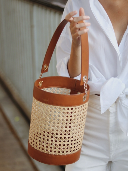 Cannes Rattan Straw Bag