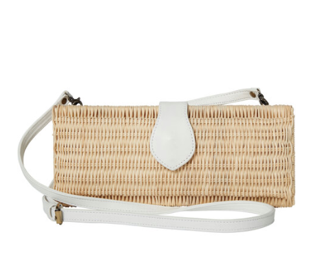 Melanie Wicker Box Clutch