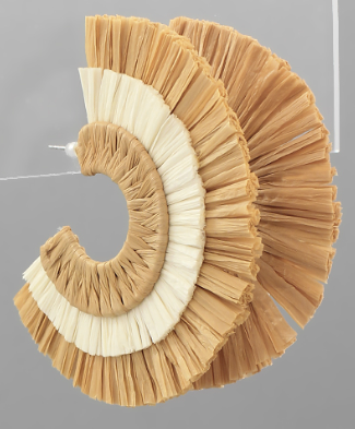 Raffia Fan Earrings