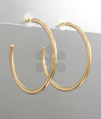 Large Gold Open Hoops